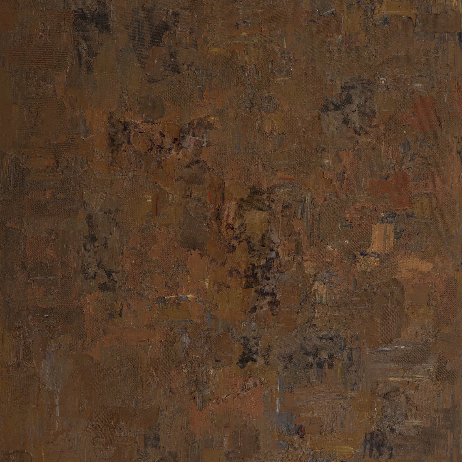 Onyeka Onyeka Ibe, Decaying Wall, Paint, Fiberglass Mesh on Canvas