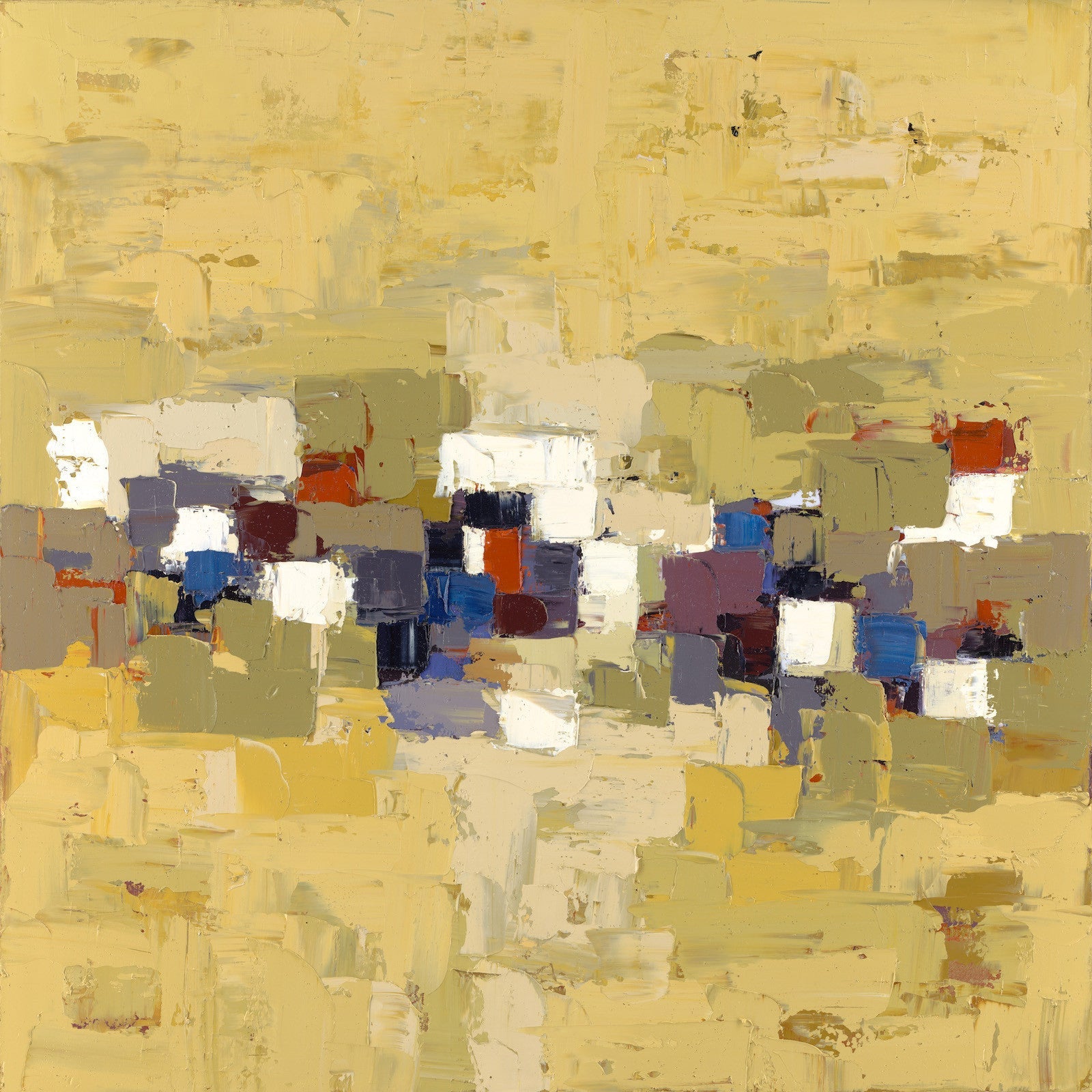 Onyeka Ibe, Structure 5, Oil on Canvas, 36x36