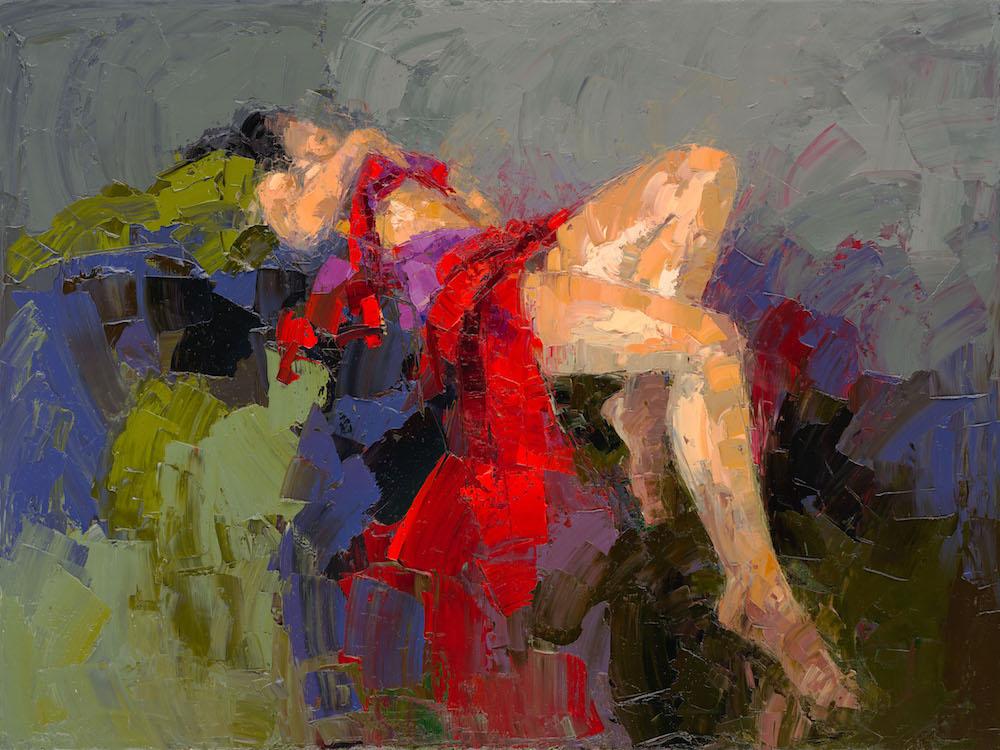 ibestudio Painting 18x24 / LIMITED EDITION PRINT / Figurative Elation - Painting - Mixed Media on Canvas